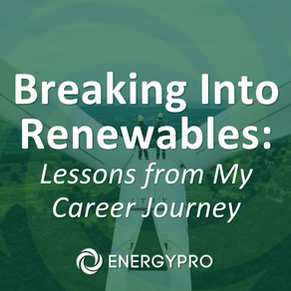 How to Build a Career in Renewables?