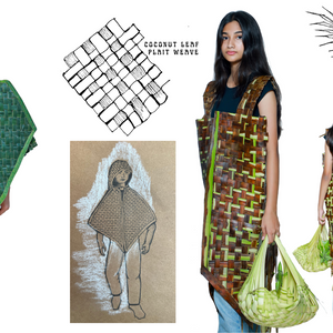 Coconut leaf poncho and dress