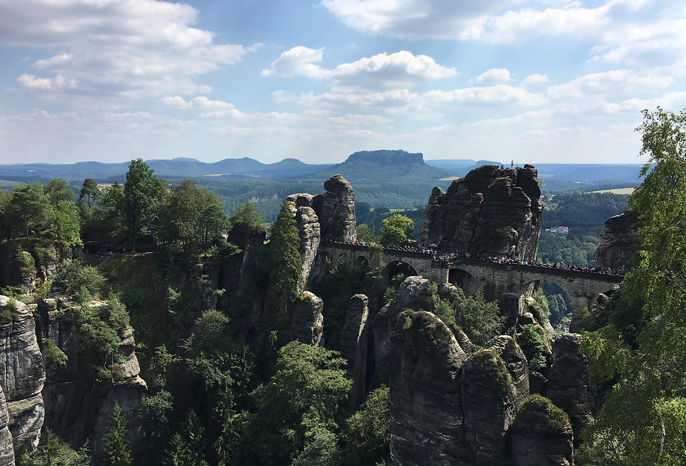 Die Basteibrücke in der Sächsischen Schweiz