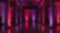 Ambientelich in einem Veranstaltungsraum in Lila und Pink