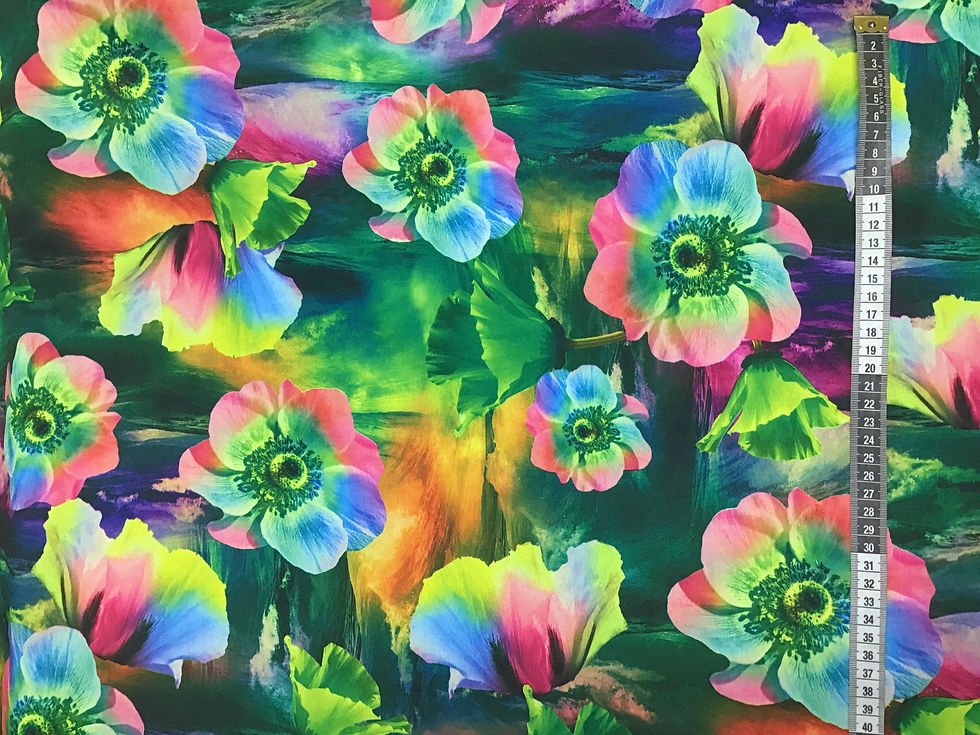 Thumbnail: Digital Print Poppies Bistretch