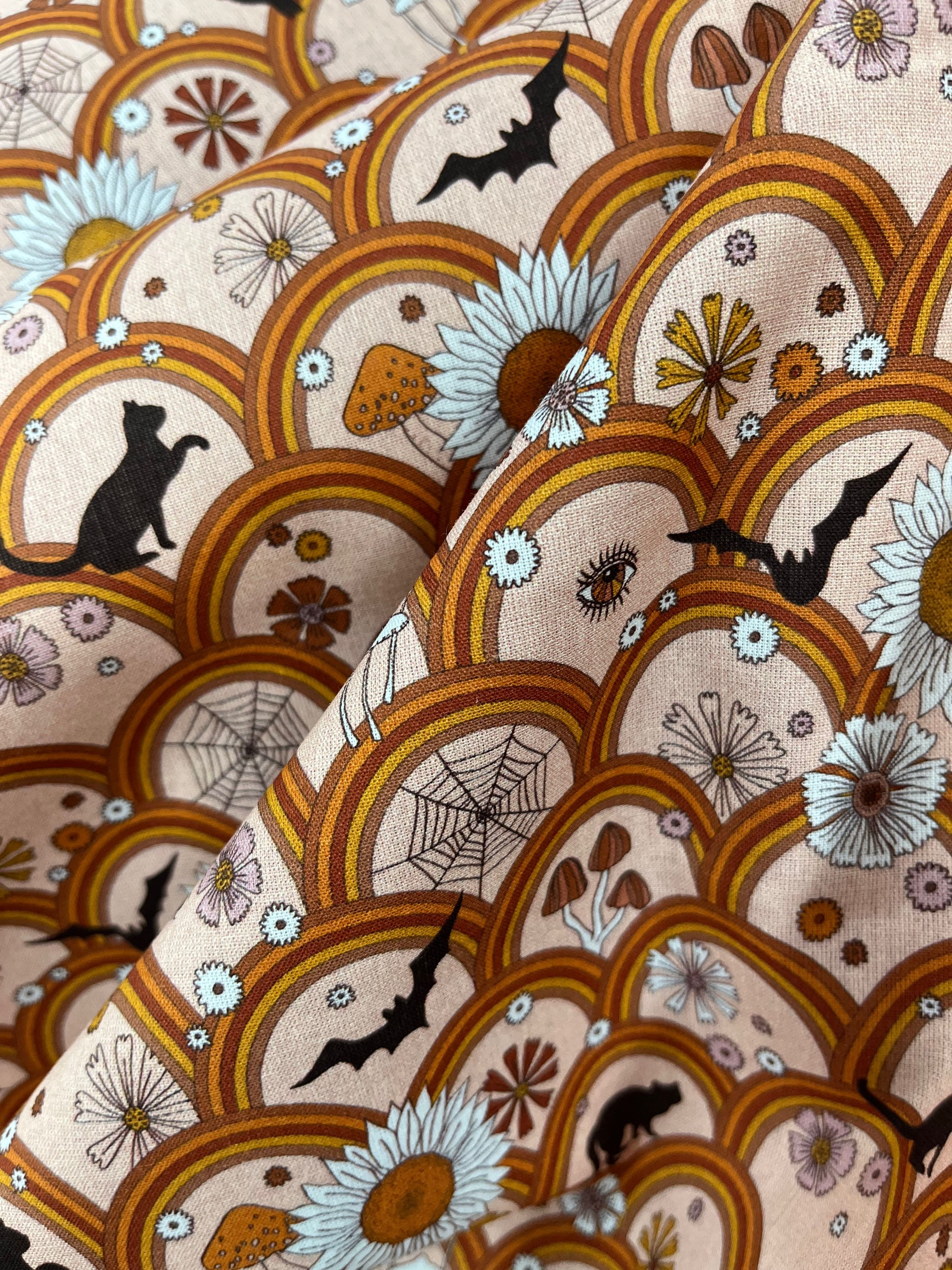 Little Johnny 70s Rainbow Halloween Cotton