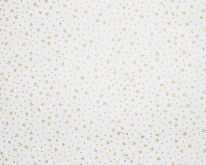 Thumbnail: Metallic small gold stars cotton