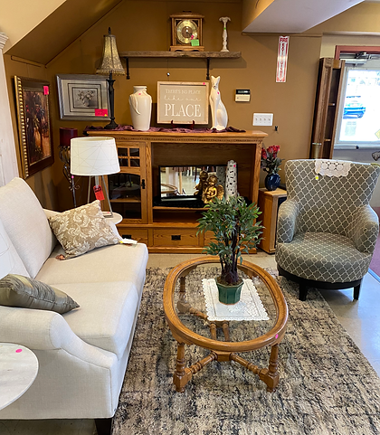 HomeWorks Thrift donated couch and chairs