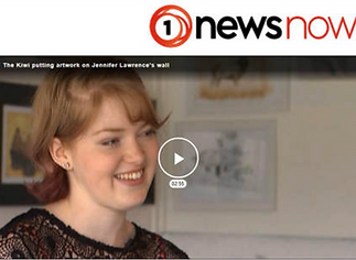 Natalia Chaplin artist interview about painting for actress Jennifer Lawrence