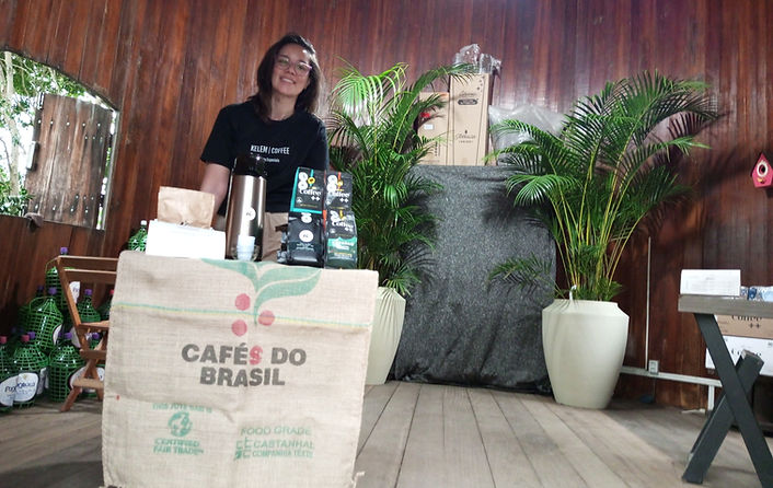 Kelem at one of the first fairs as Kelem Coffee