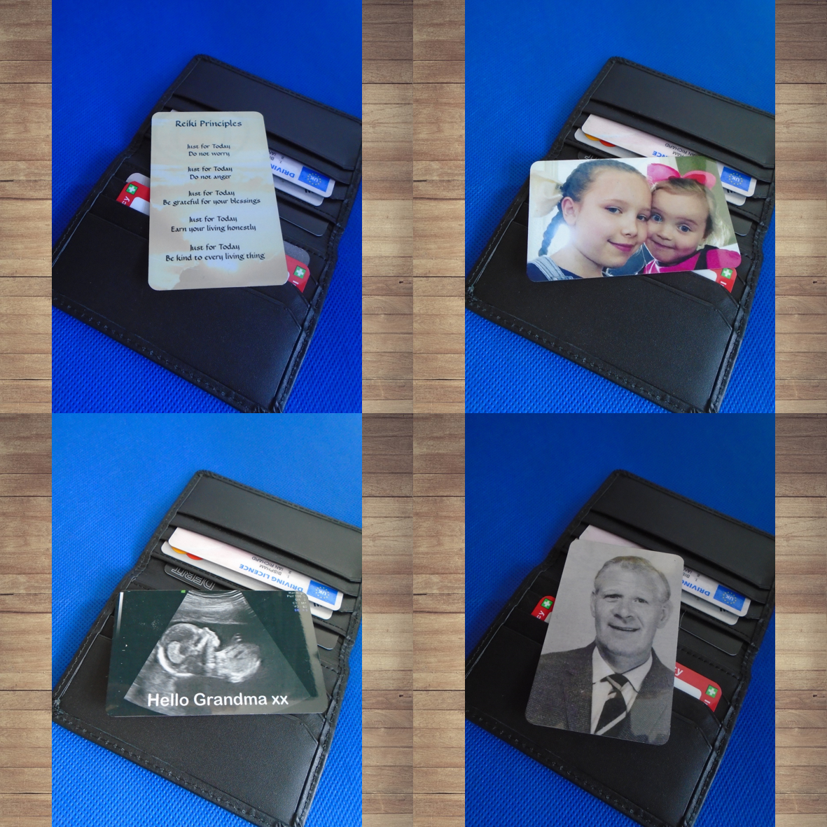 Personalised Keepsake Durable Aluminium Mini Card for Wallet/Purse