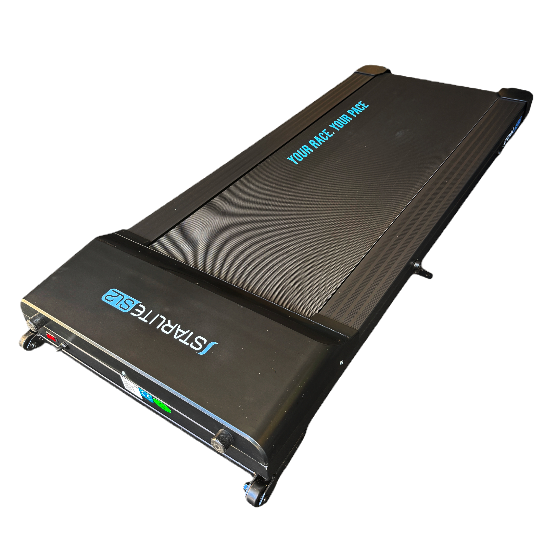 Compact office treadmill with slim design and remote control