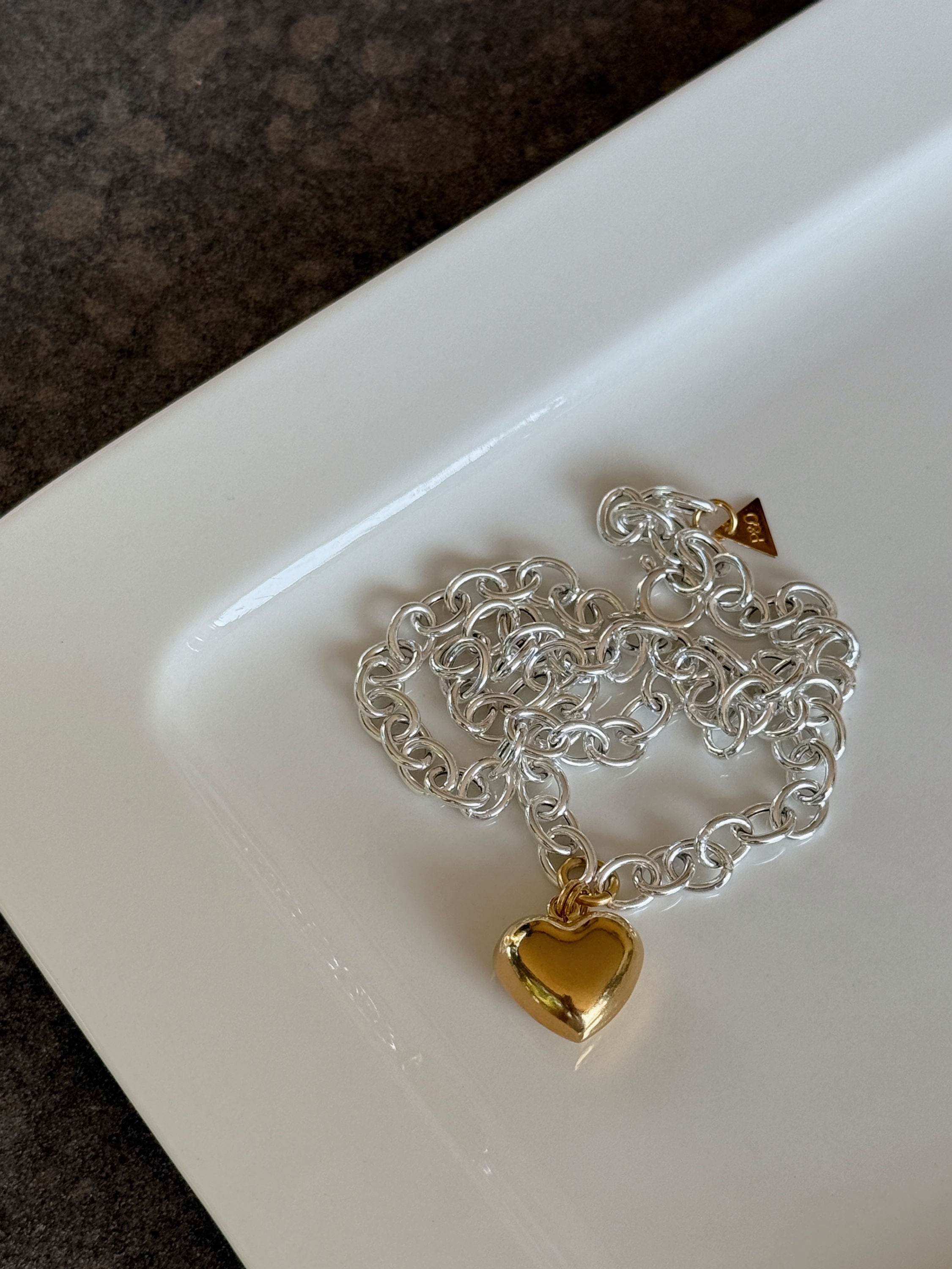 שרשרת לב זהב