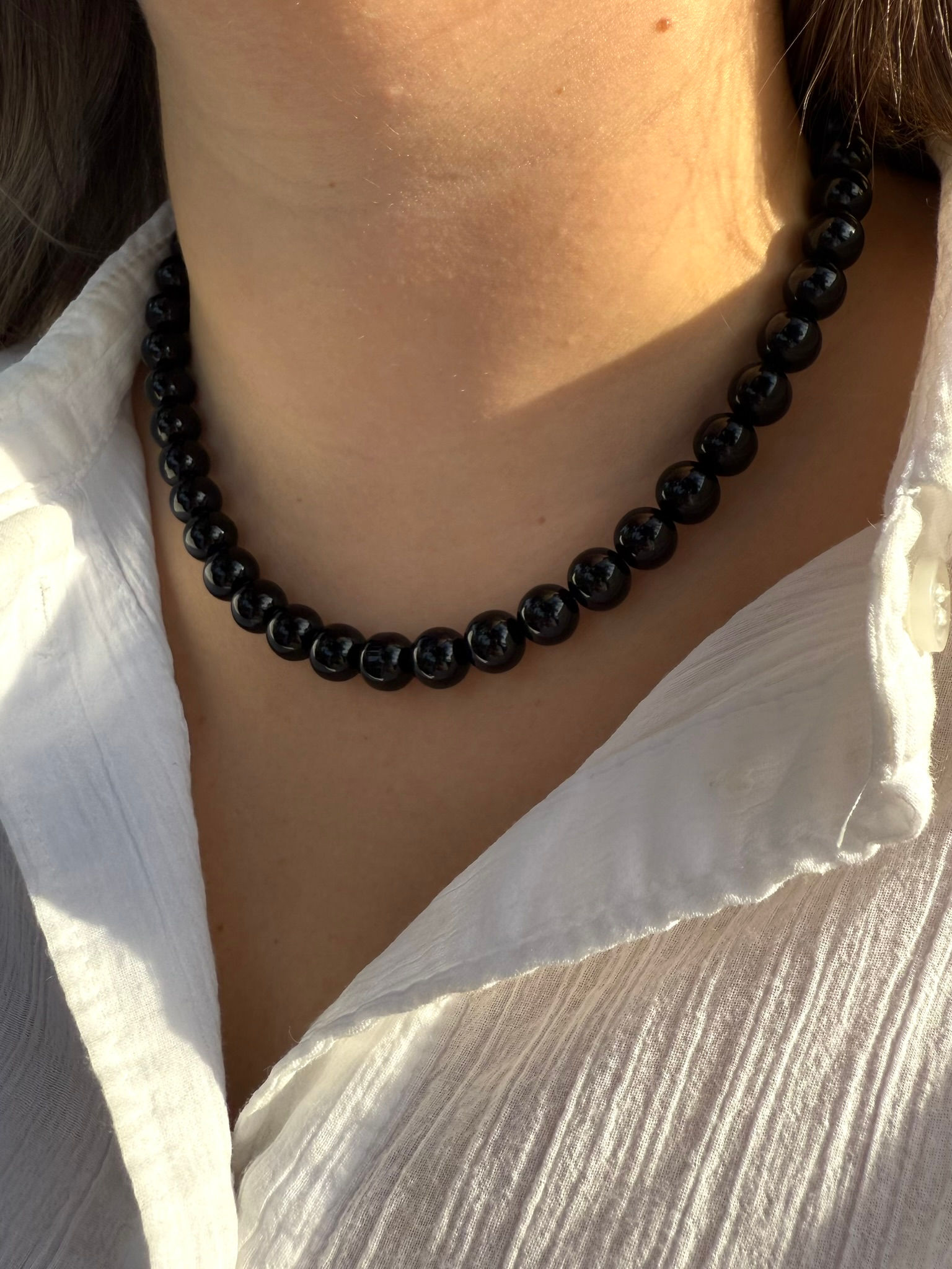 שרשרת כדורים ורודה