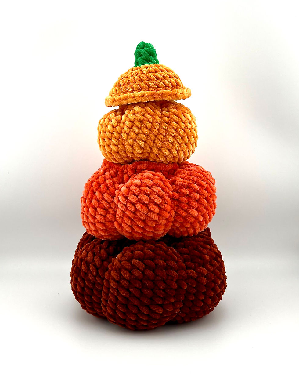 Thumbnail: Pumpkin Stack V2 with Witchs Hat Back View