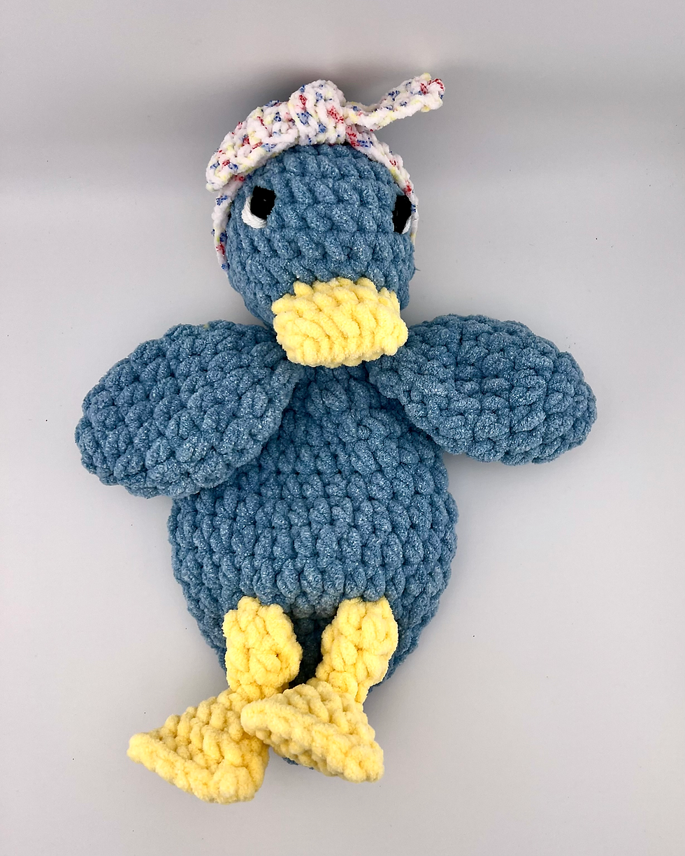 Thumbnail: Blue Della Duck Lovey Top View