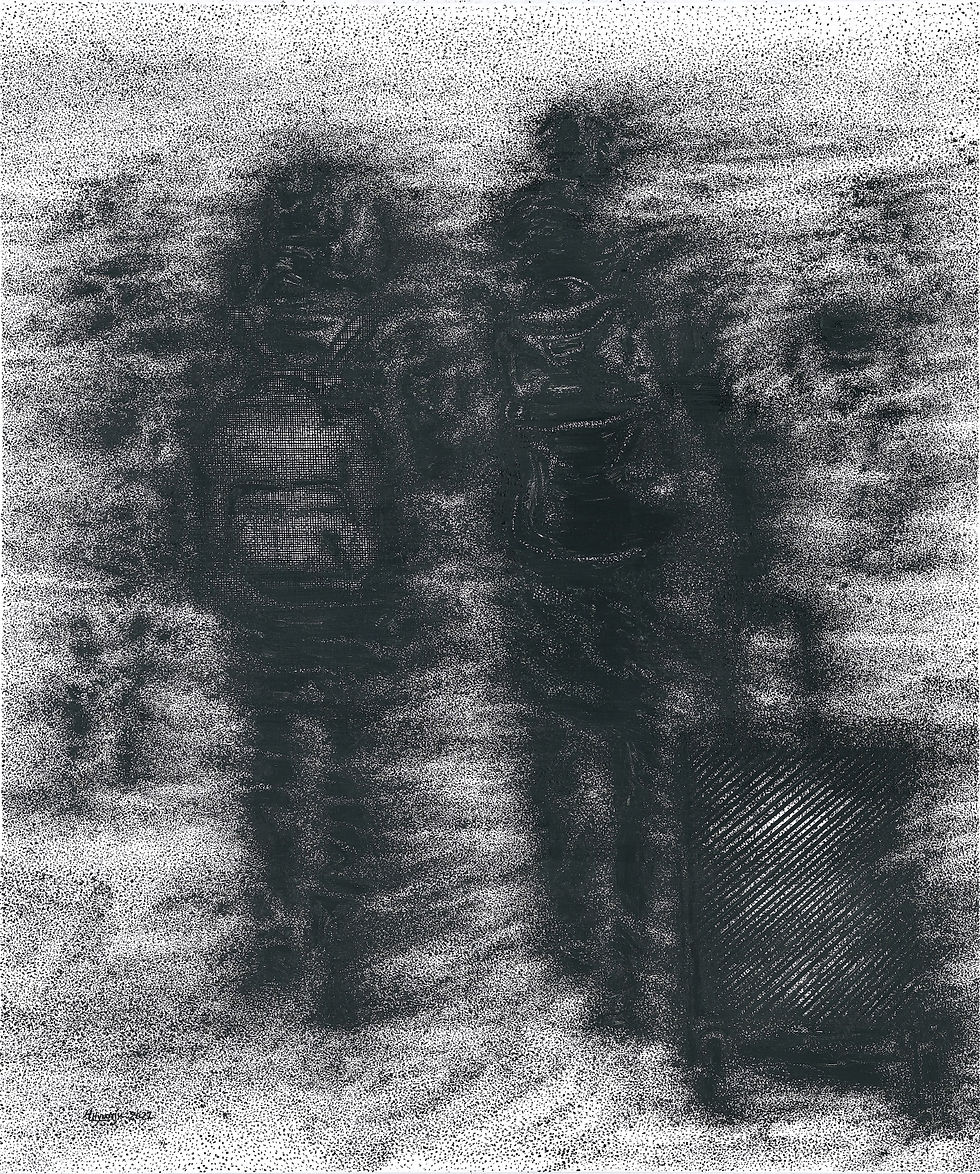 허현주_흩어지는 걸음 scattered walk_72.7×60.6cm(20F)