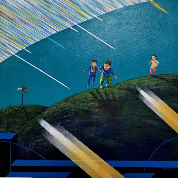 임호승_빛 속으로 (Into the light)_72.7cm×72.7cm