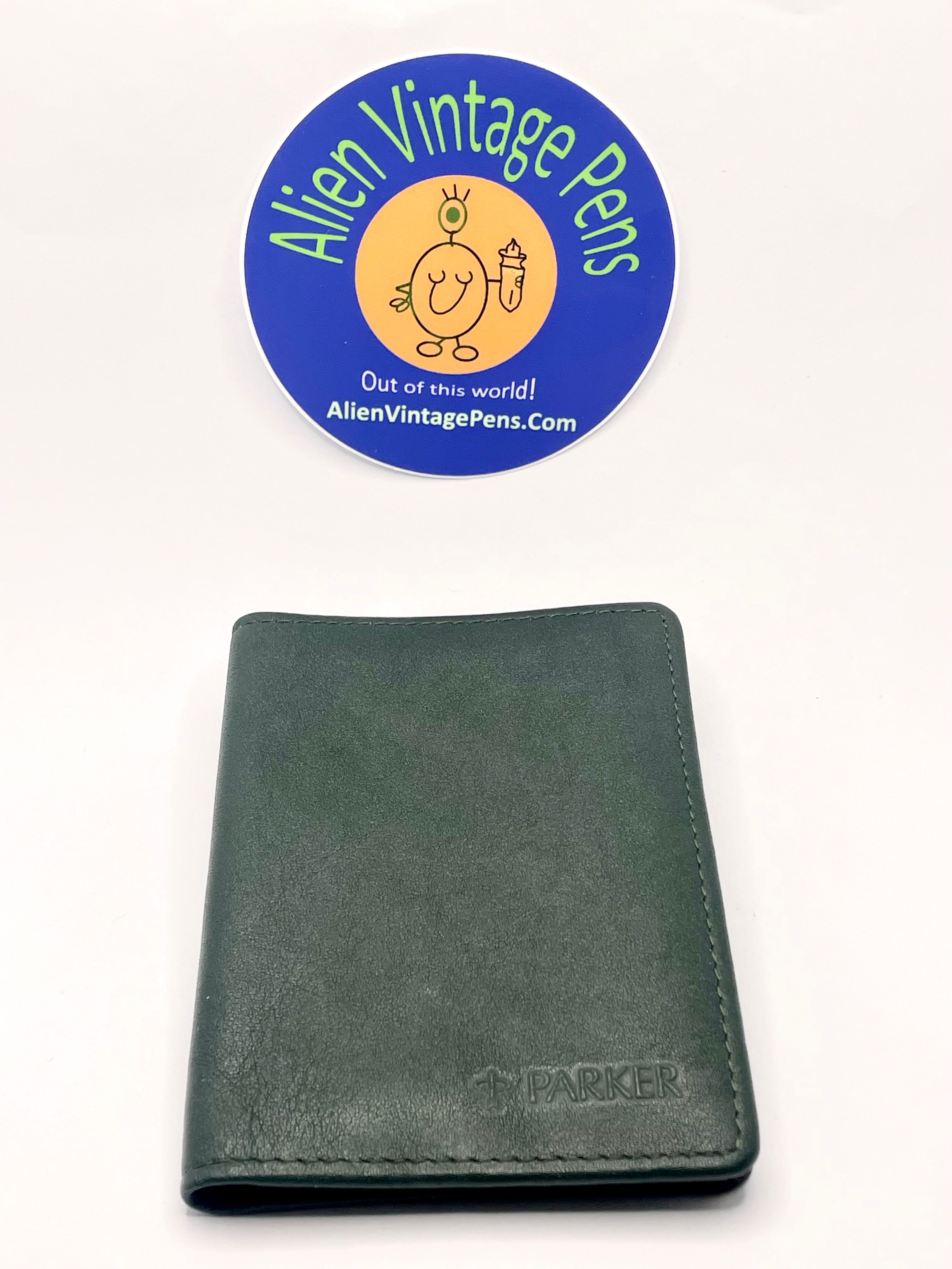 Parker Leather Credit Card Wallet - Forest Green