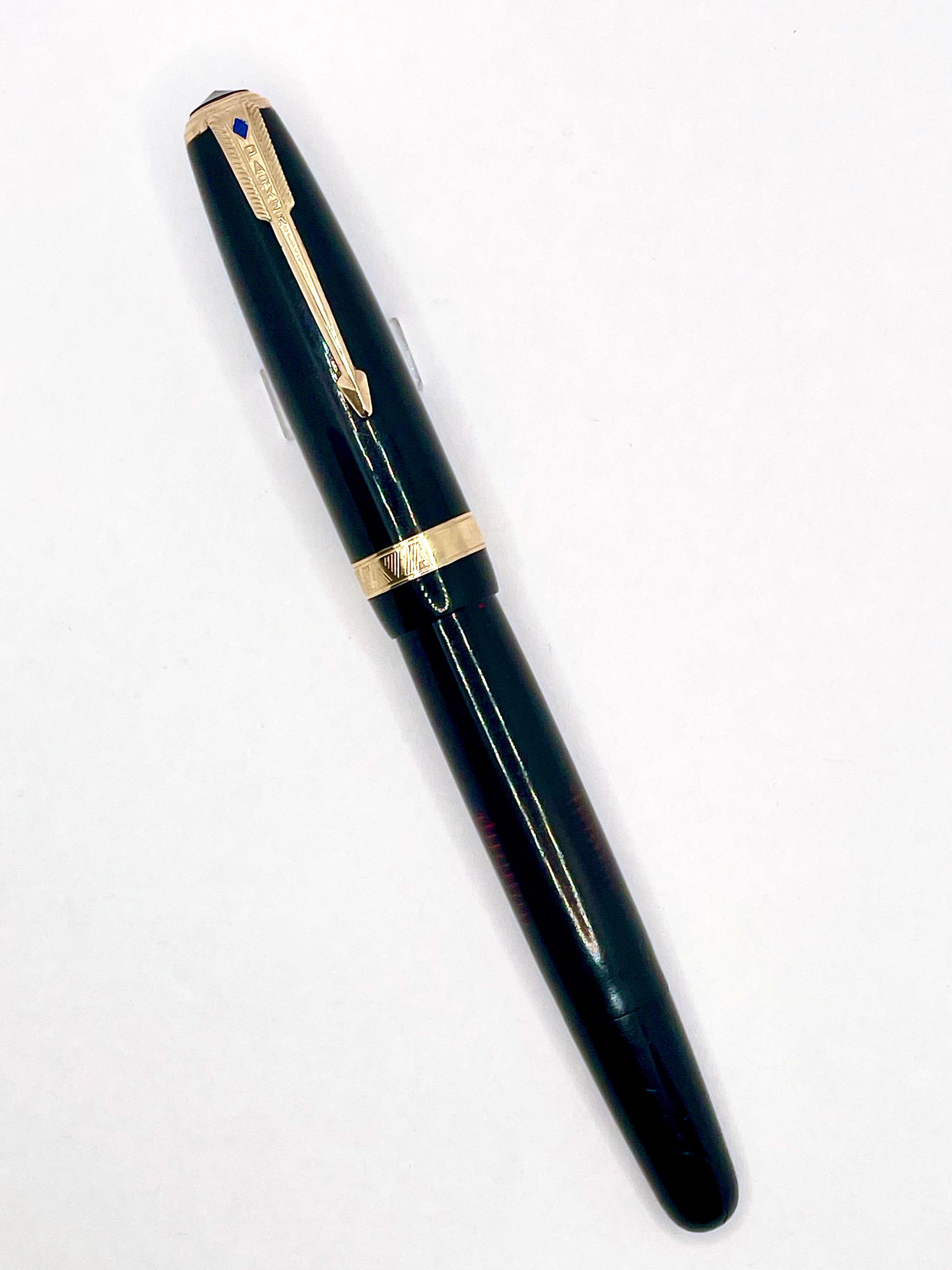 Parker Vacumatic Major Fountain Pen -  Laminated Black