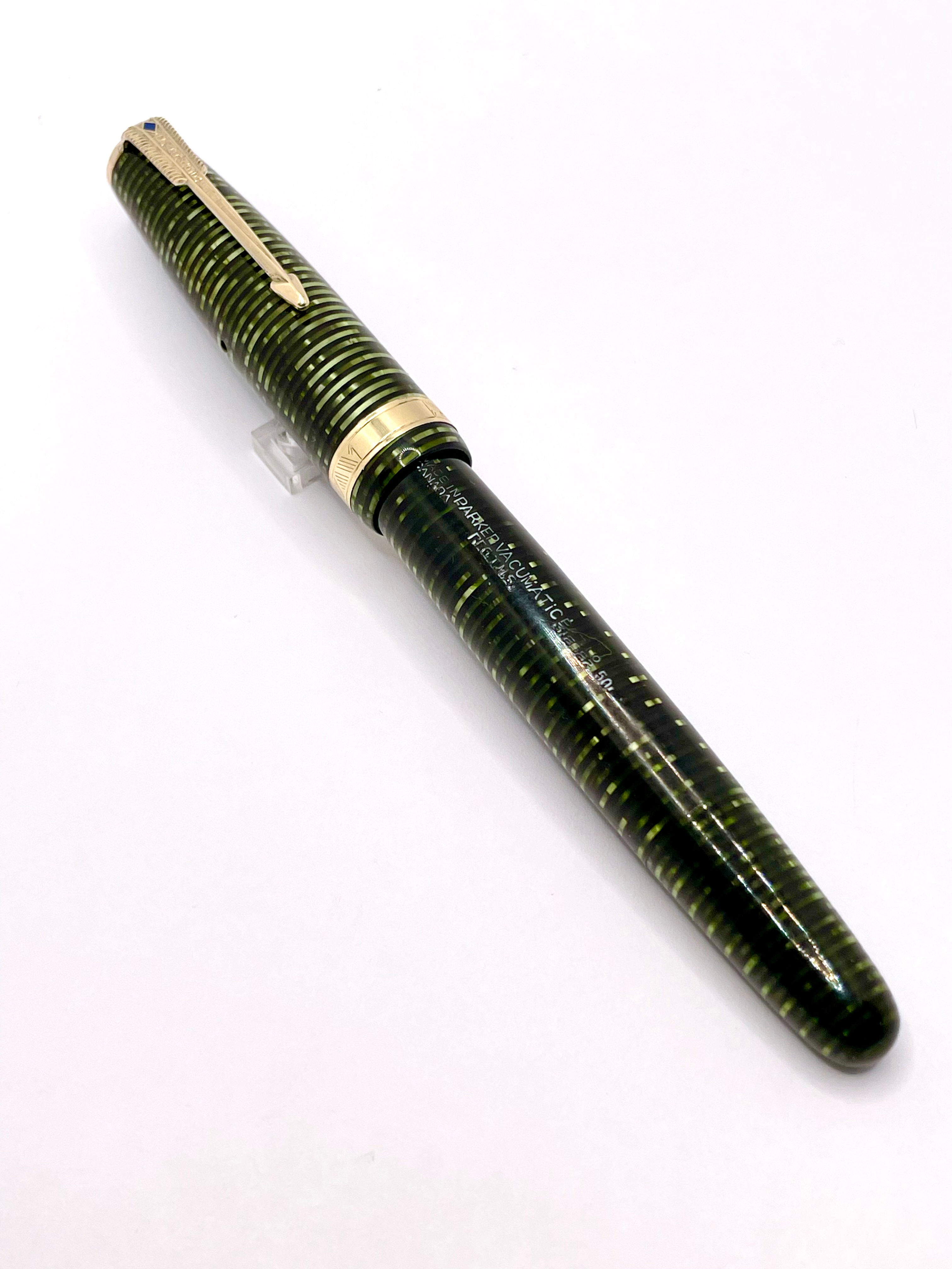 Parker Vacumatic Major Fountain Pen - Emerald Green