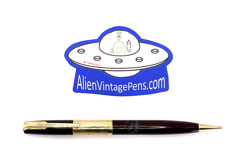 Thumbnail: Waterman Citation Twist Mechanical Pencil Gold-Filled Cap - Burgundy