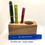 Thumbnail: Handcrafted AVP Walnut 3-Pen & Cup Desktop Holder
