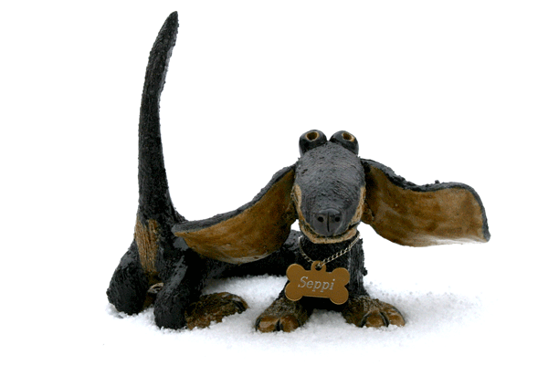 Seppi ceramic dog pottery