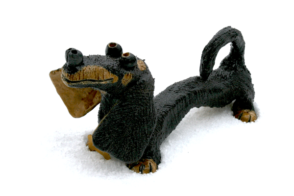 Froni ceramic dog pottery