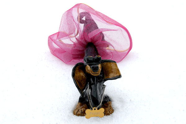 Fritzi ceramic gay dog pottery