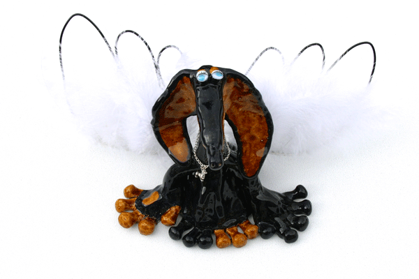 Schutzdackel ceramic dog pottery