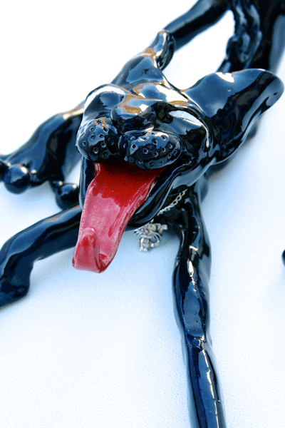 Percy ceramic dog pottery
