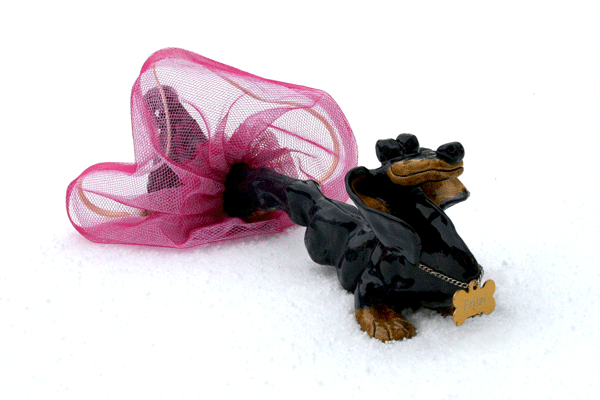 Fritzi ceramic gay dog pottery