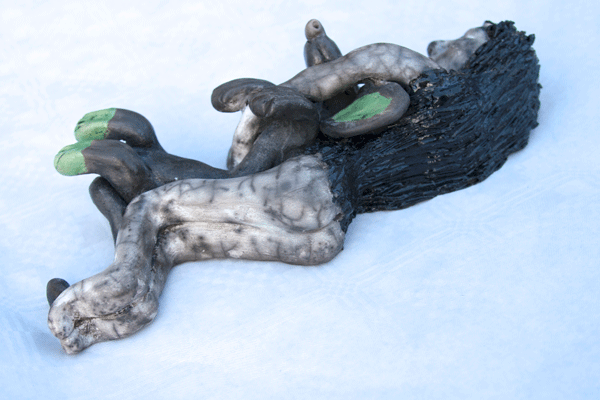 ceramic snuggle Wiener dog pottery 06.gif