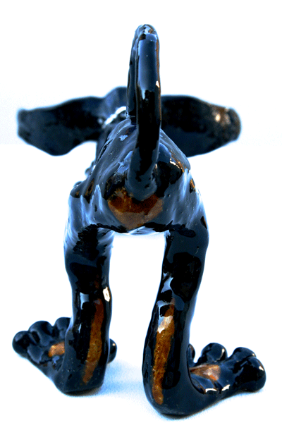 Waldi ceramic dog pottery