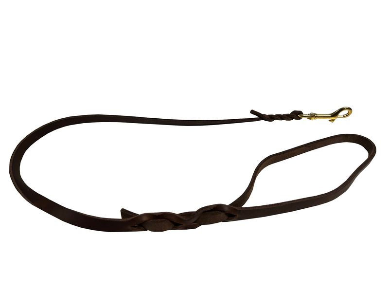Miniatura: Guinzaglio in cuoio ingrassato tedesco 12 mm – Marrone Deutsche Fettlederleine 1