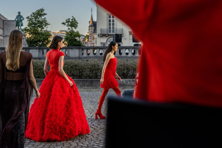 Couture show Natan, fashionshow, modeshow,
Tomboy original, Filles a papa, place du musee, fine arts belgium