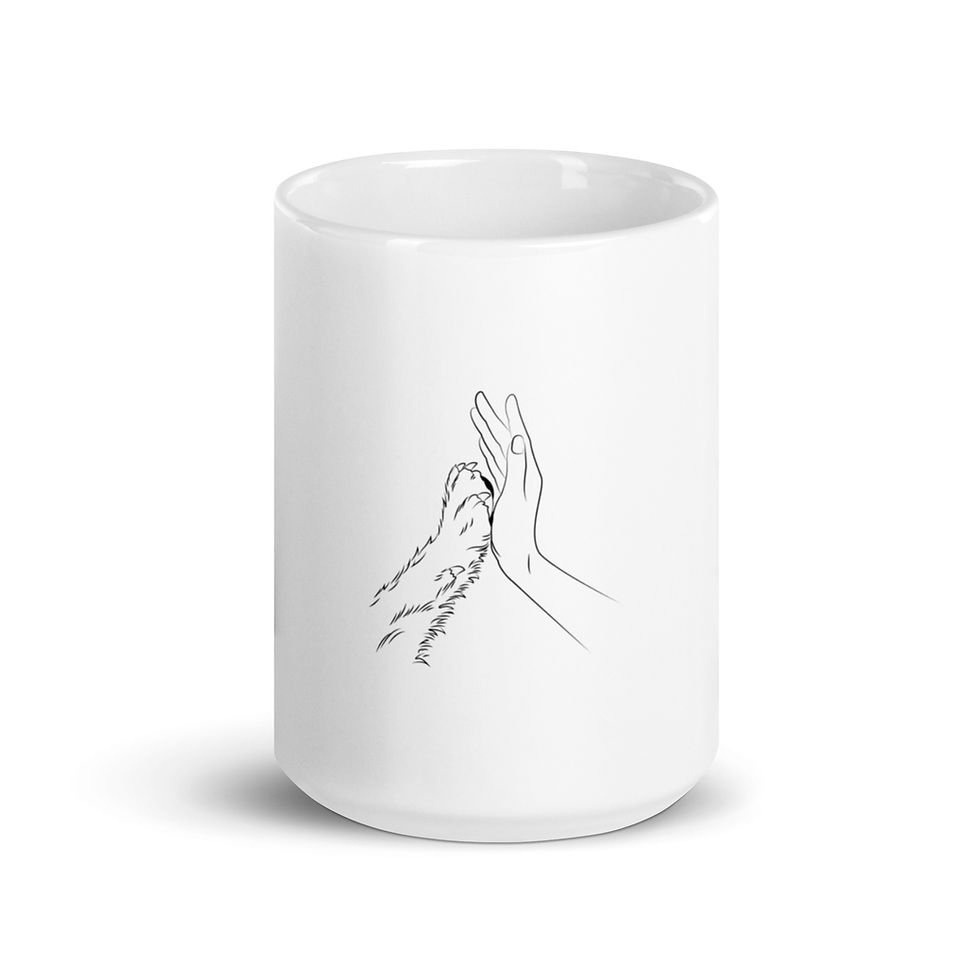 Thumbnail: Pawzitive Paws Up Mug