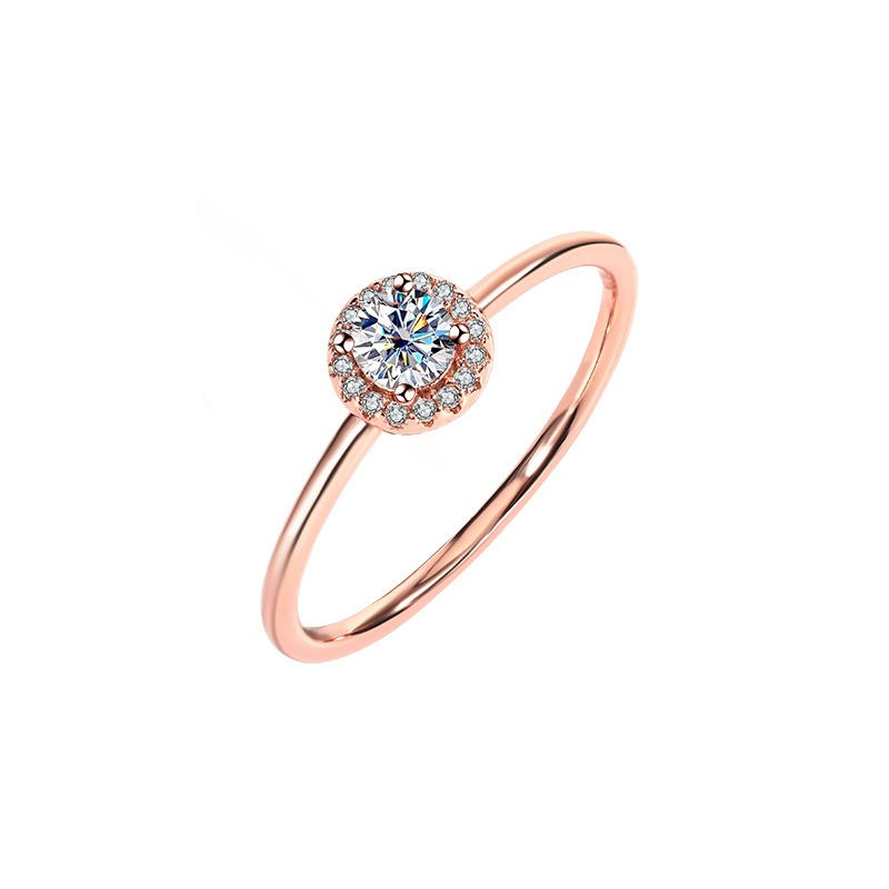  0.3ct Trendy All-Match Moissanite Ring