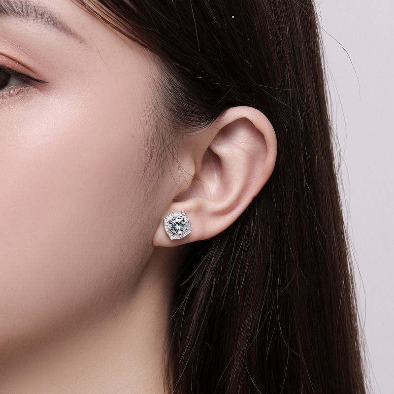 Imperial Grandeur Moissanite Earrings