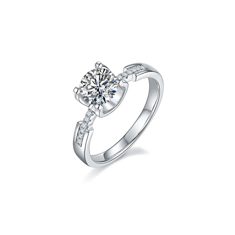 1ct Petite Waist S925 Silver Platinum-Plated