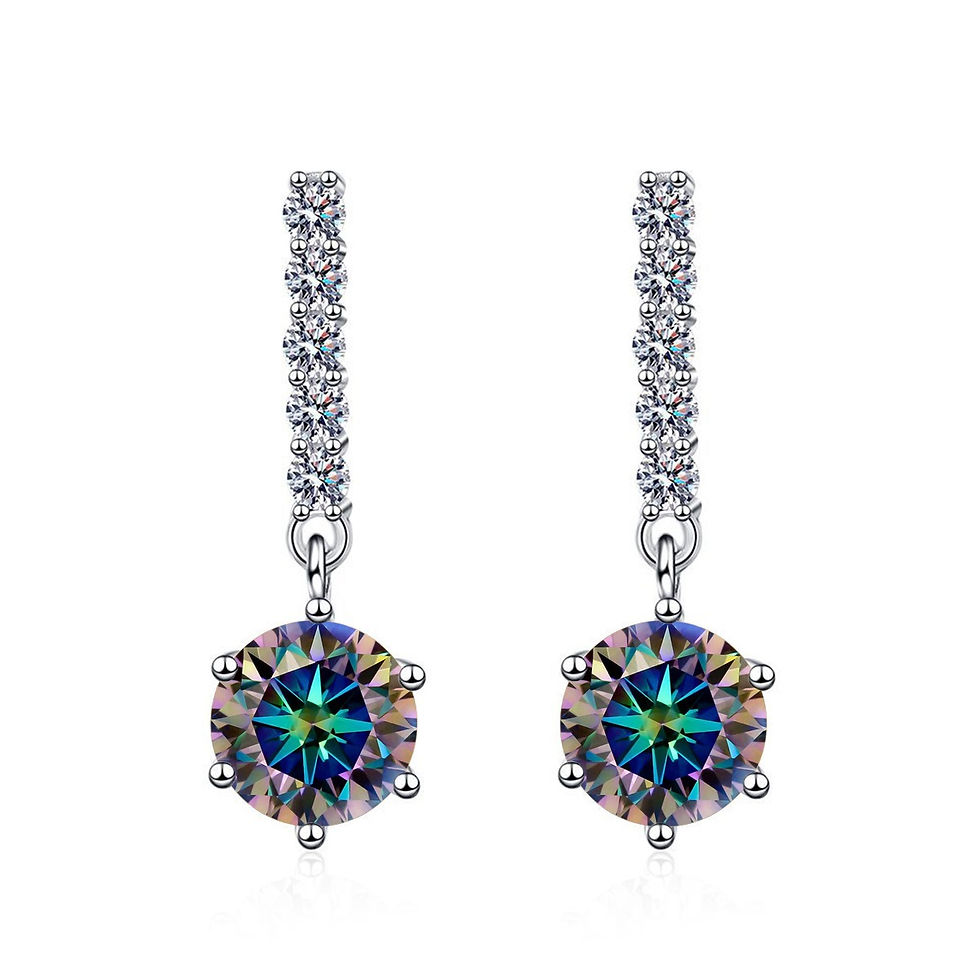 縮圖：Timeless Elegance Moissanite Eareings