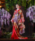 赤い婚礼和装の花嫁
