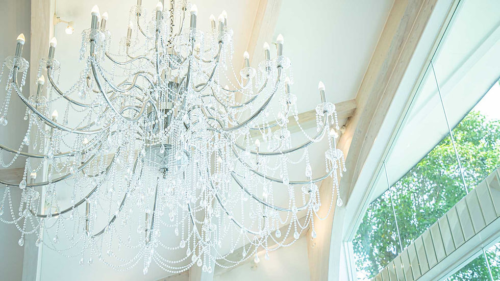 煌びやかなシャンデリア