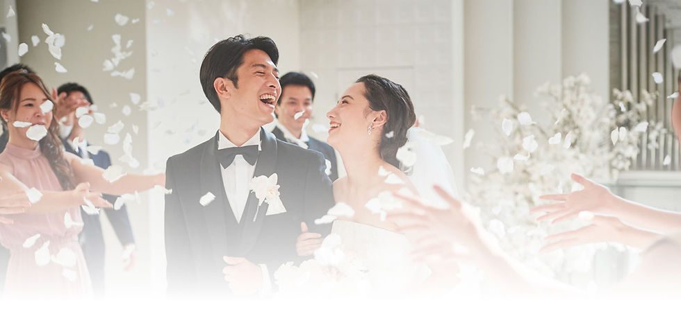 実際に結婚式を叶えたカップルの笑顔