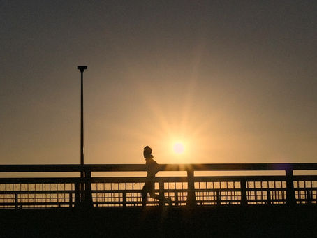 runner in the morning