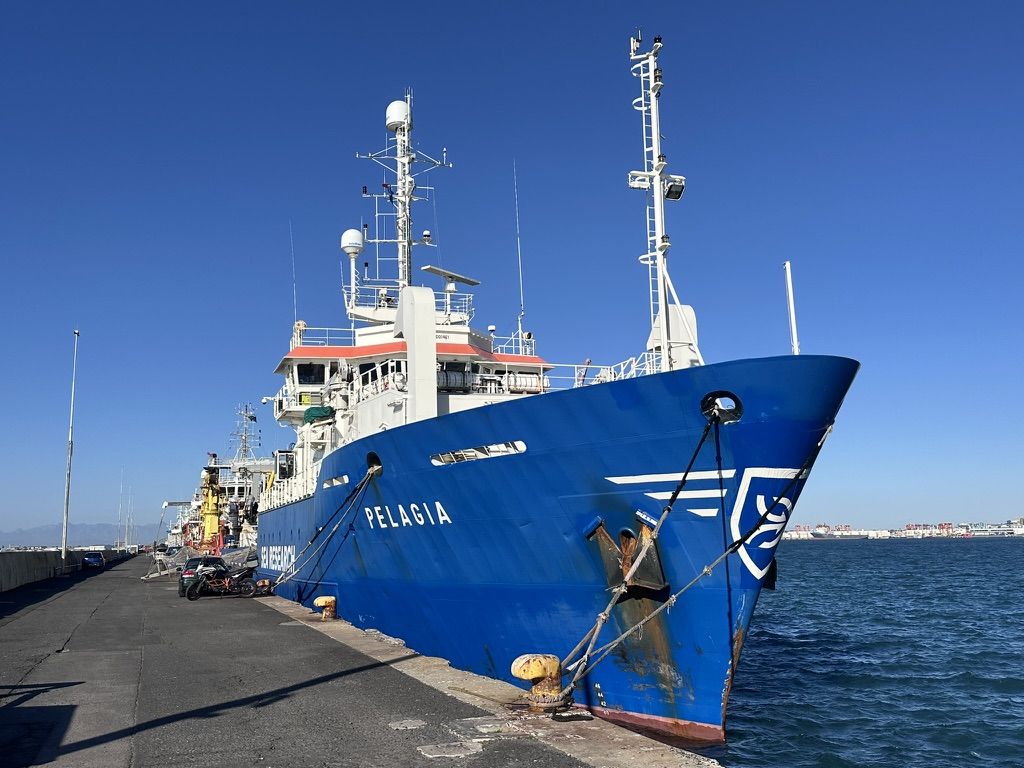 Research vessel Pelagia moored alongside in Cape Town