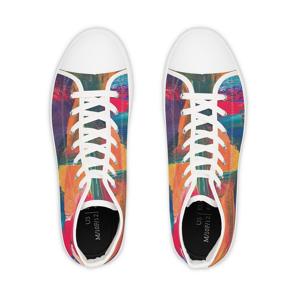 תמונה ממוזערת: Men's High Top Colorful Sneakers