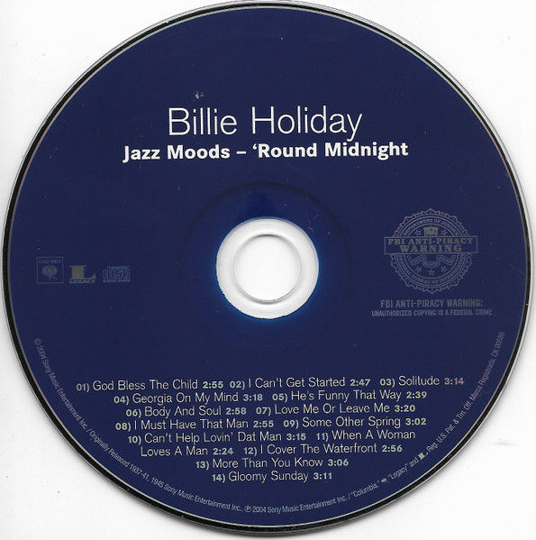 Thumbnail: Billie Holiday – Jazz Moods - 'Round Midnight CD