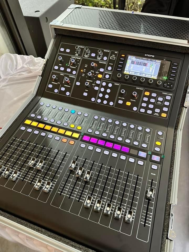 Thumbnail: RCF active stage speakers for rent in Hanoi Vietnam