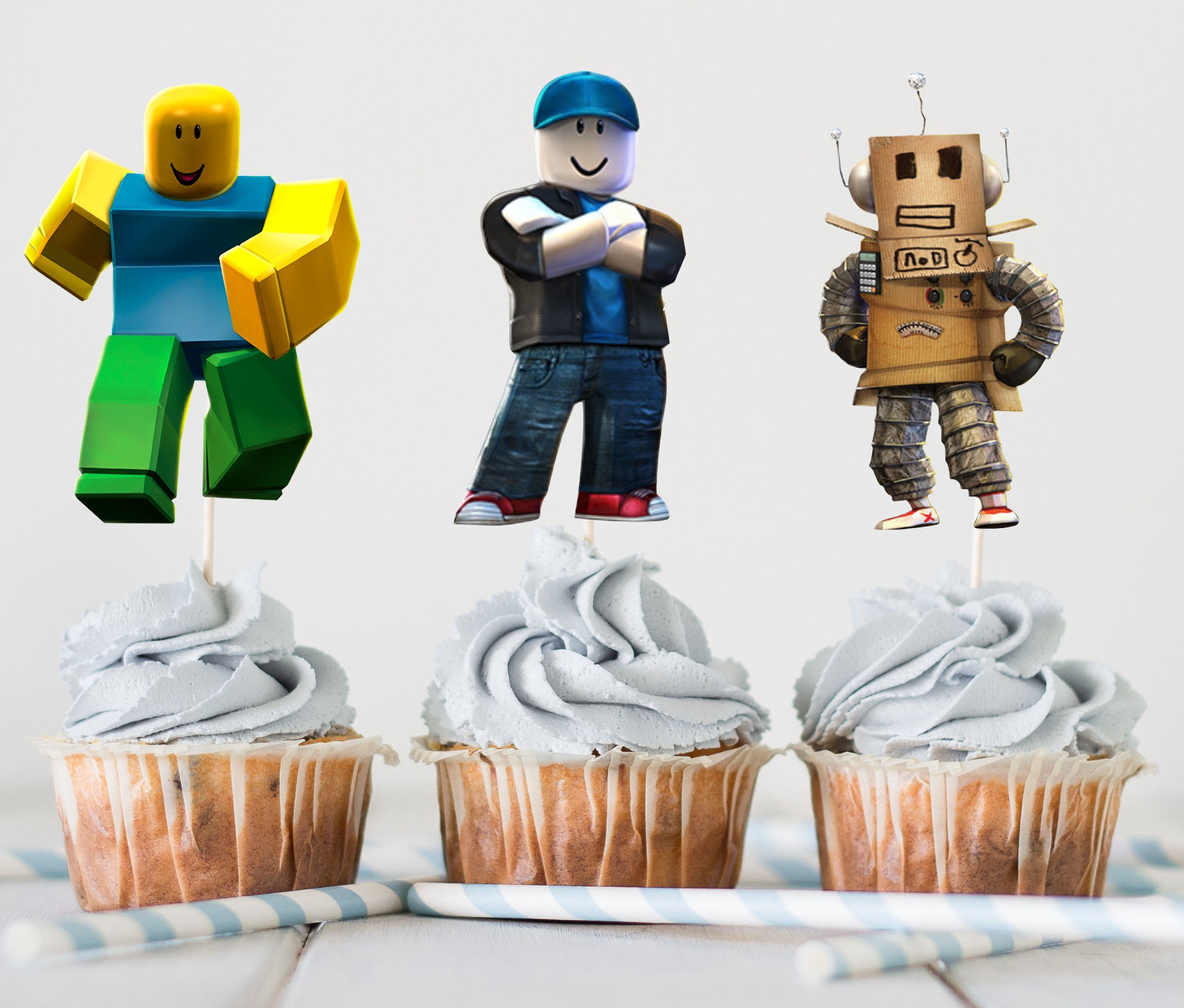 Roblox Cupcake Toppers