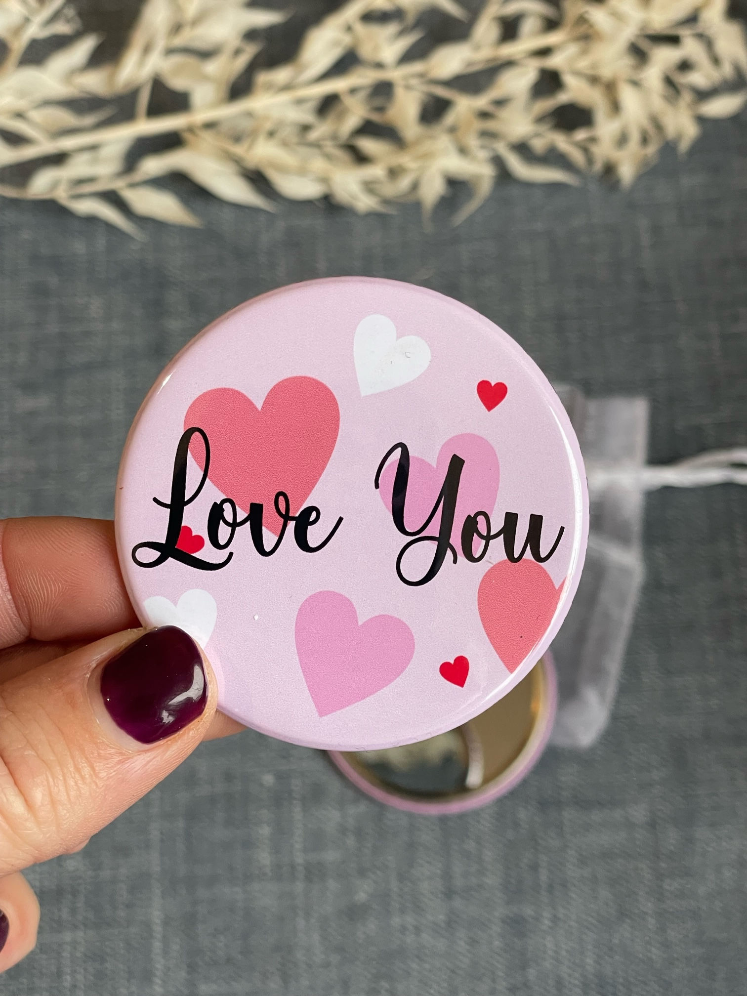 Valentines Pocket Mirror