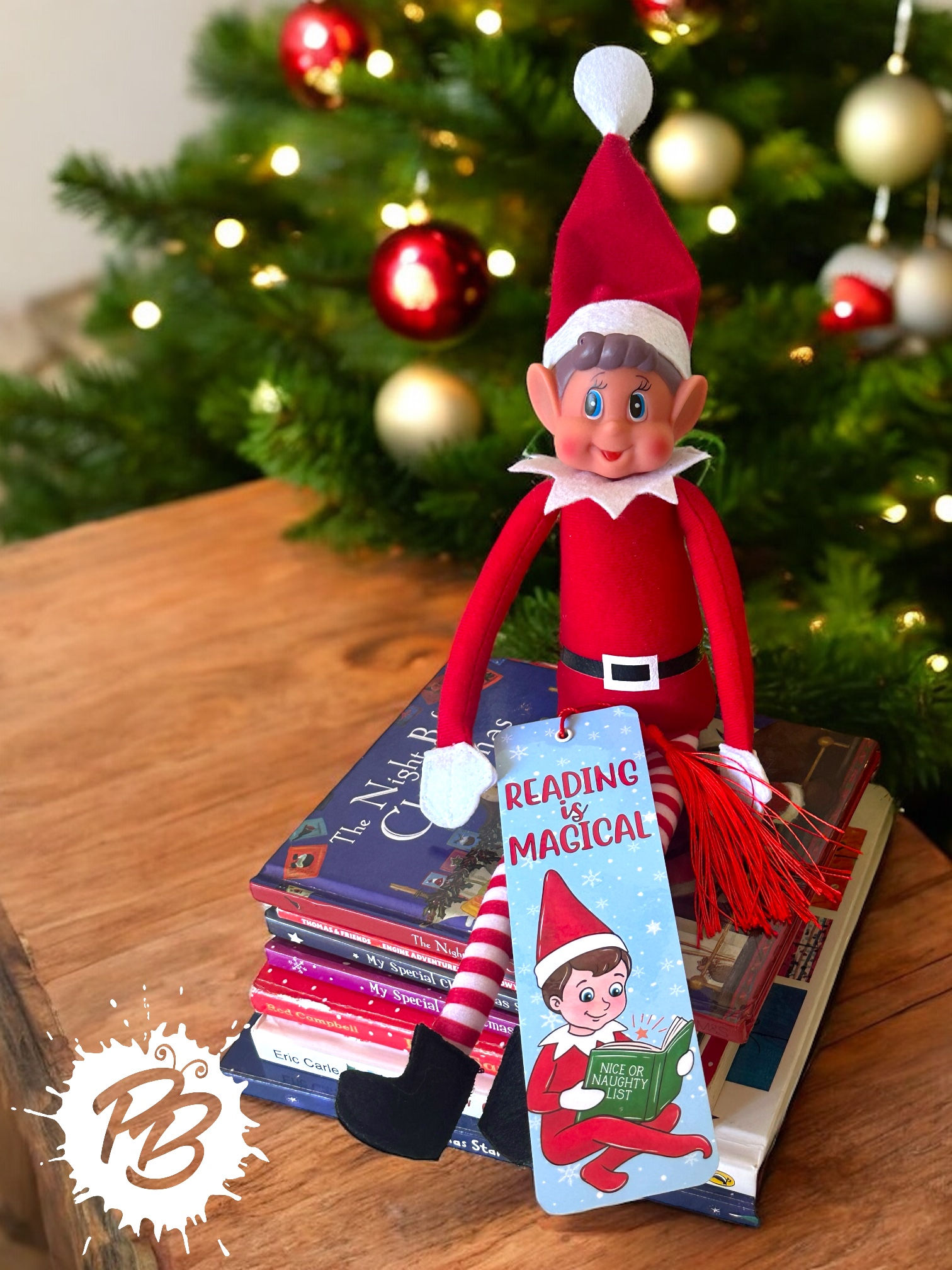 Elf reading is magical Bookmark