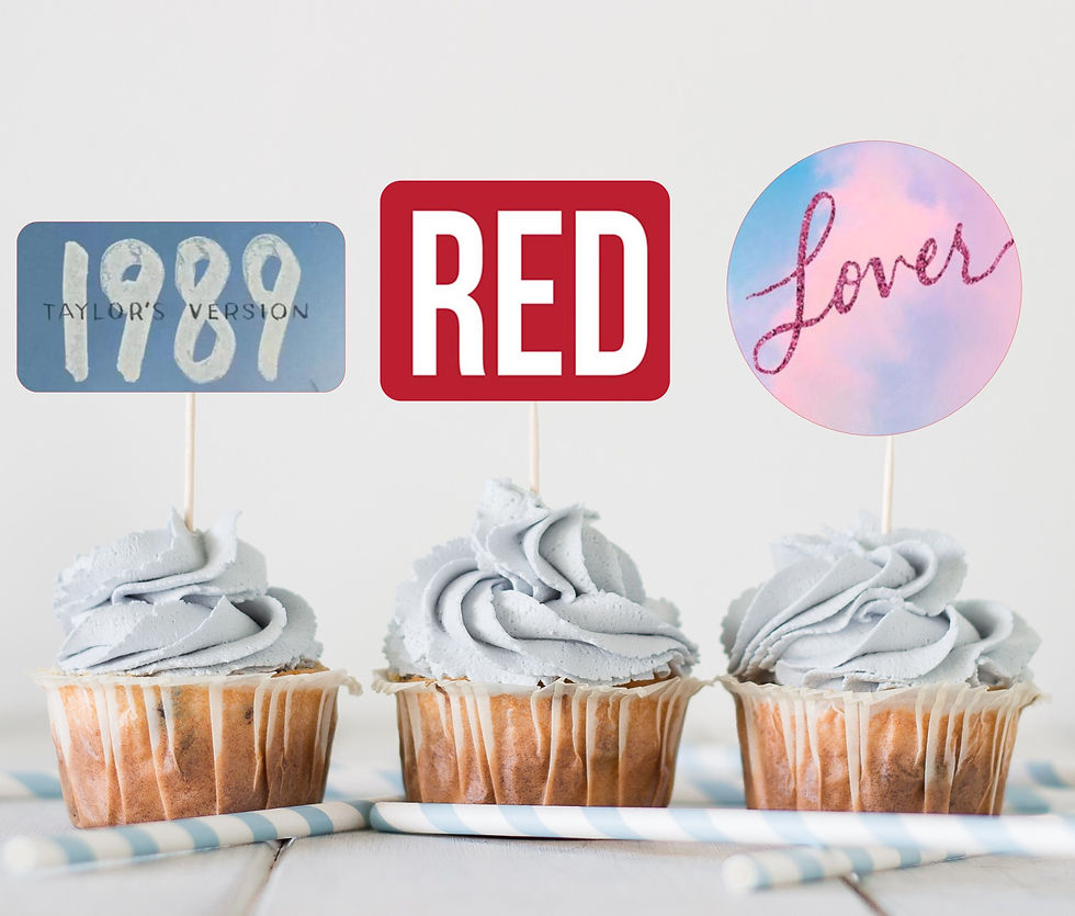 Thumbnail: Taylor Swift Albums Cupcake Toppers